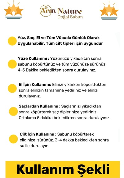 Sarımsaksabunu Doğal Güzel Kokulu El Yüz Saç Vücut Orijinal Bitkisel Sarımsak Sabunu 120g - 1 Adet Karışık