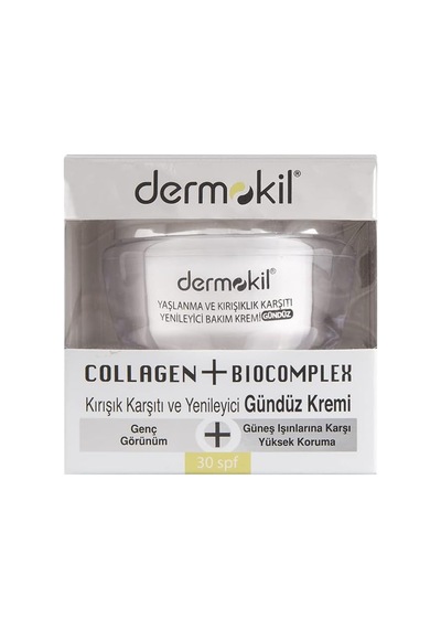 Dermokil Collagen + Biocomplex Anti Age Yaşlanma Belirtilerine Karşıtı Gündüz Bakım Kremi 50 Ml