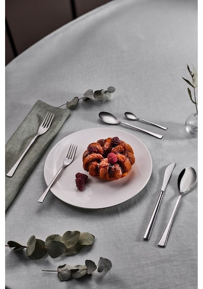 Karaca  Elegance Rayer Platin 12 Kişilik 72 Parça Çatal Kaşık Bıçak Takımı