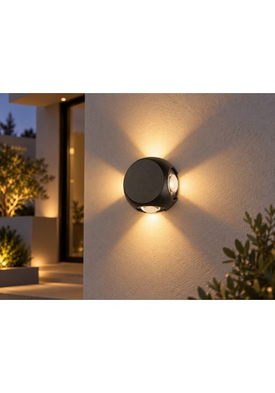 Dekoratif Led Duvar Aplik 4w 360 Lümen Gün Işığı 3200k Ip44 Koruma 1 Adet Bx-316731 Çok Renkli