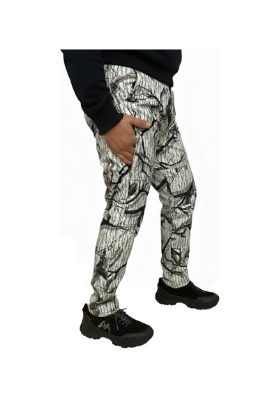 Mysia Outdoor Kar Desen Soft Shell Pantolon Avcı Pantolon İçi Polarlı Çok Renkli