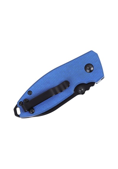 Crkt Squid Button Lock Micarta Blue Kamp Çakı Mavi
