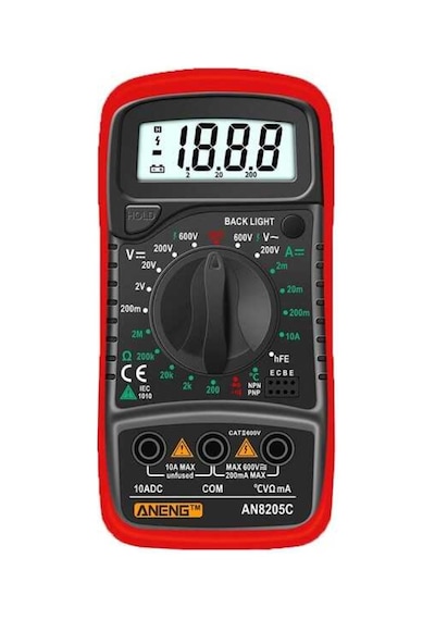 Aneng AN8205C Emes Robotik Dijital Multimetre