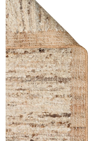 Terra Tr01 Natural Renkli Örme El Dokuma Premium Yün Jüt Halı Çok Renkli