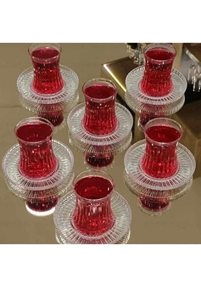 Elysia Çay Takımı Seti 12 Parça Set Rinana Çay Tabağı 42901 Açık Gri