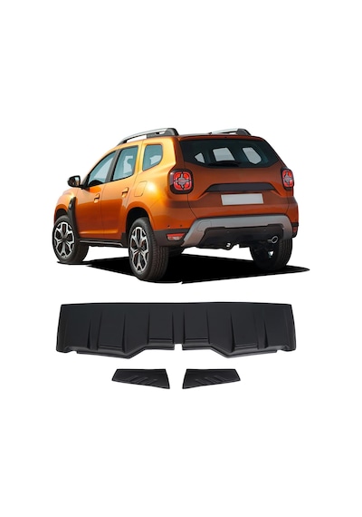 Dacia Duster Uyumlu 2018-2024 Abs Arka Cam Üstü Spoiler 3 Parça