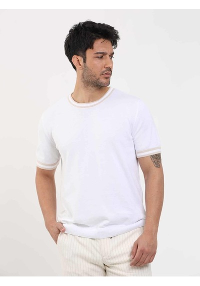 Dufy Beyaz Erkek Slim Fit Düz O Yaka Kazak - 104646-beyaz Beyaz