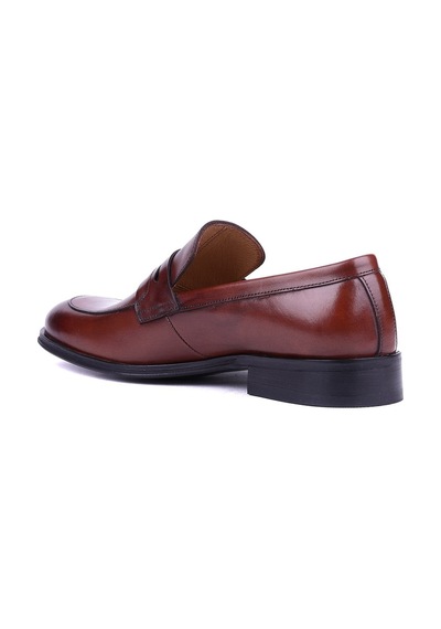 Fosco - Hakiki Deri Taba Rengi Günlük Erkek Ayakkabı - 3203 -1504 Taba