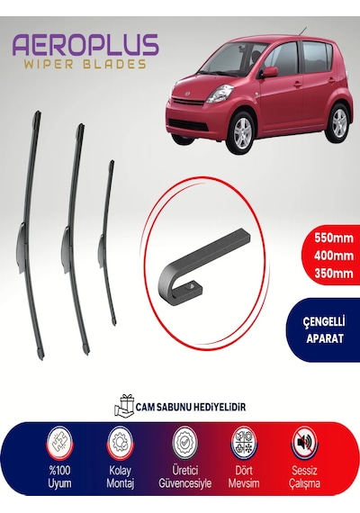 Aeroplus Daihatsu Sirion Ön Arka Muz Silecek Takımı 2005-2009