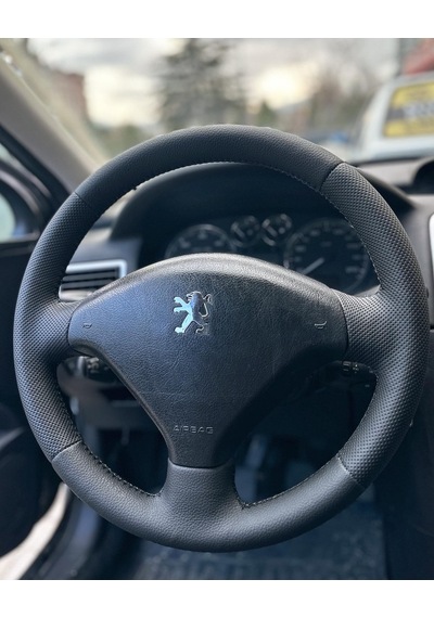 Peugeot 307 Araca Özel Direksiyon Kılıfı Noktalı Mat Siyah