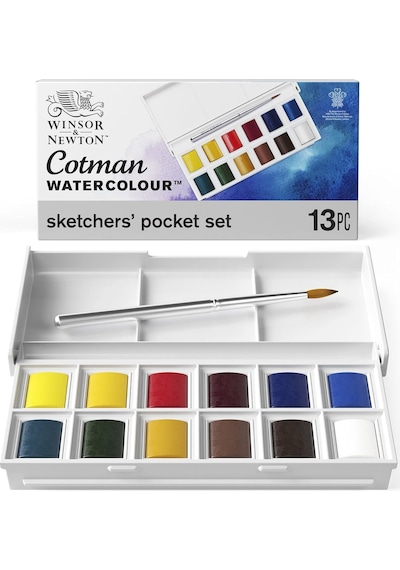 Cotman Sketchers Pocket Box 1/2 Tablet 12li Sulu Boya Genel