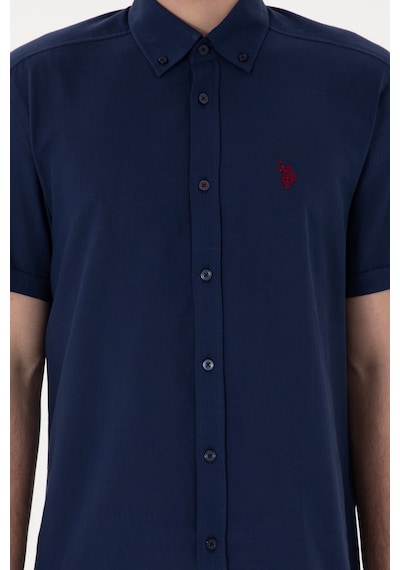 U.s. Polo Assn. Erkek Lacivert Gömlek Kısa Kollu 50306324-vr033 Lacivert
