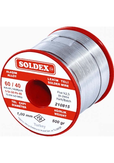 Lehim Teli Kurşunlu Sn 60 Pb 40 1,00mm 500gr 60/40