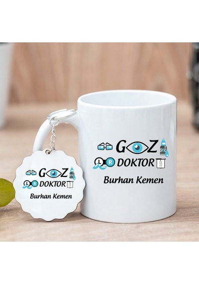 Göz Doktoru Kupa Bardak Ve Anahtarlık