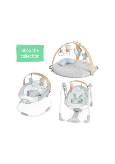 Cozy Spot Yatıştırıcı Bebek Zıpzıpı Ahşap Oyuncaklı Yay, Doğal Kauçuk Oyuncak, Emniyet Kemeri, Müzik Ve Oto Genel