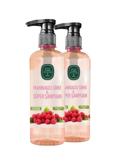 Eyüp Sabri Tuncer Frambuazlı Sirke & Süper Şampuan 2x500 Ml Tüm Saçlar