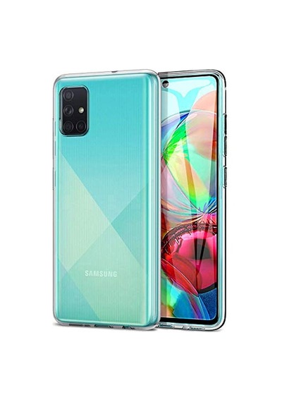 A71 Için Kılıf Transparent Soft Beyaz Galaxy A71 İle Uyumlu Kılıf - Beyaz Diğer