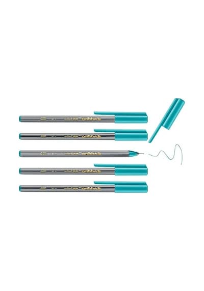 0.3 Mm Uçlu Turkuaz Fineliner Kalem - 5 Adet
