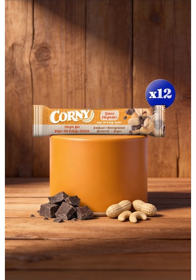 Corny Kaju Kakao Yer Fıstığı Tahıl Bar 35 Gr X- 12 Adet