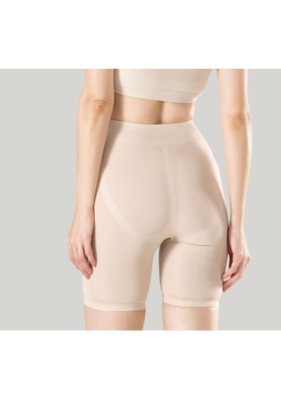 Nacar Store Kadın 1 Beden Küçülten Uzun Paçalı Şort Slikon Korse Ten