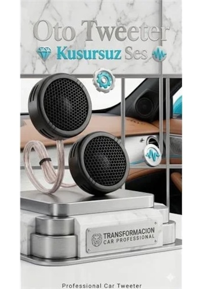 Ts-s250 Eversonic Tweeter Seti 350w Yüksek Performans Kristal Netliğinde Tiz Ses Hoparlörü 723158