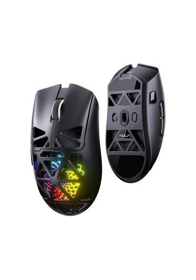 Aula Sc620 Paw3311 Sensör 12000 Dpı 1000hz Kablolu Ve Kablosuz Gaming Oyuncu Mouse Siyah