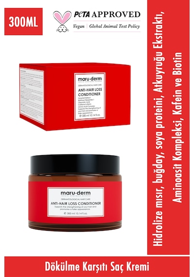 Maruderm Saç Dökülme Karşıtı Saç Kremi 300 ML