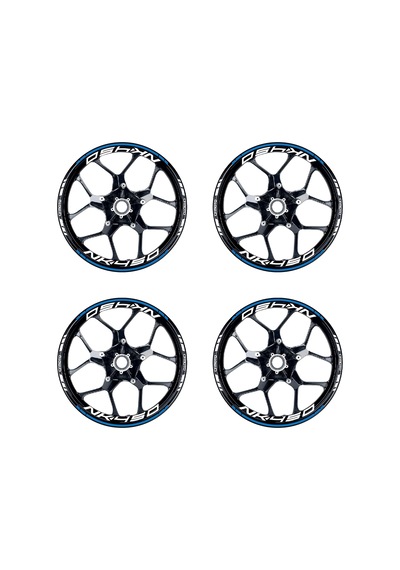 Mavi Cfmoto 450nk Motosiklet Jant Sticker Etiket Modeli İç & Dış Takım