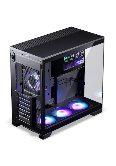 Phanteks Xt V5 Lcd Bilgisayar Kasası, Midi-tower, 4x Argb Fan Atx, 7 Inç Lcd, Temperli Cam - Siyah