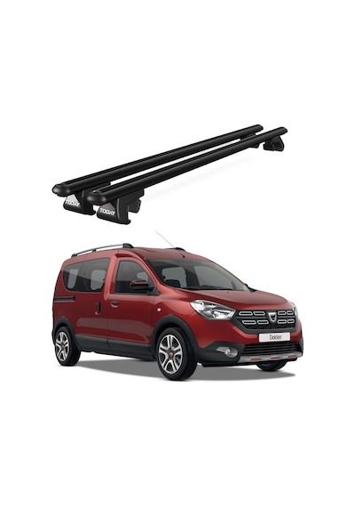Venüs Dacia Dokker 2012 Ve Sonrası Uyumlu Siyah Ara Atkı Port Bagaj Tavan Barı