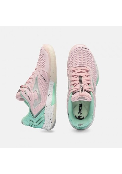 Joma Trals2613ac Rapid Lady Sert Ve Toprak Kort Kadın Tenis Ayakkbısı - Pembe/yeşil
