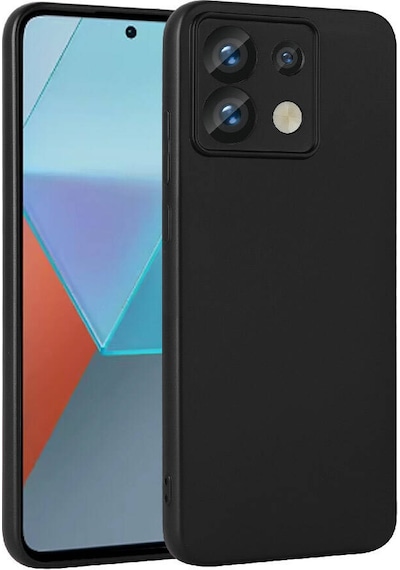 Noktaks - Redmi Note 13 Pro 5g Uyumlu - Kılıf Mat Soft Esnek Premier Silikon Kapak - T30235 - Siyah Siyah