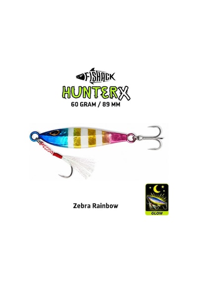 Metal Jig Yem - Fishack Hunterx - 60g 89mm - Renk Green Mackerel