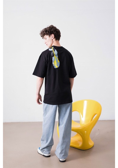 Flood Of Style Unisex Cactus Trails Siyah Tshirt
