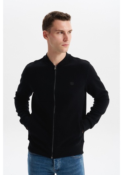 AR-MA Arma Erkek Slim Fit Selanik Kumaş Tam Fermuar Fleto Cepli Kapüşonsuz Kolej Yaka Sweatshirt K30324698302 Siyah AR-MA Arma Erkek Slim Fit Selanik Kumaş Tam Fermuar Fleto Cepli Kapüşonsuz Kolej Yaka Sweatshirt K30324698302 Siyah