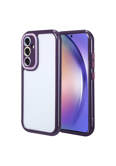 Samsung Galaxy A54 Uyumlu Kılıf Kamera Korumalı Renkli Kenar Ve Çerçeve Tasarımlı Kapak