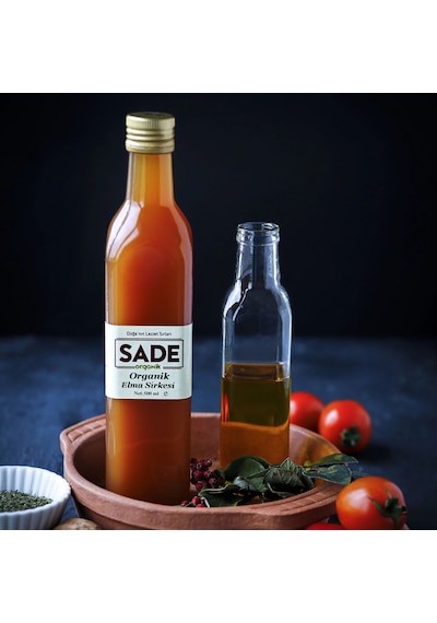 Sade Organik Elma Sirkesi 500 ML