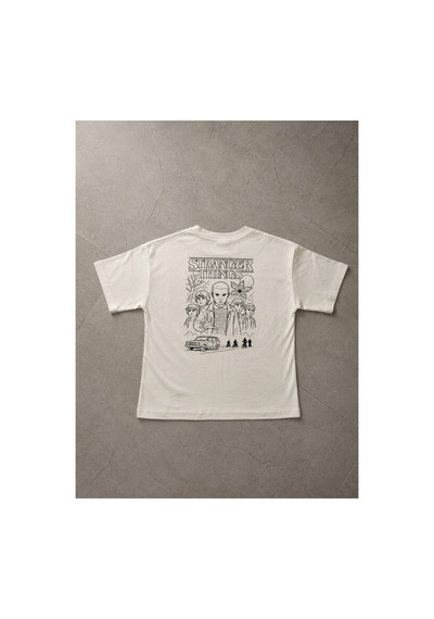Uğur Bebe %100 Pamuk Stranger Things Baskılı Unisex Çocuk Tişört Ekru Kısa Kollu Bisiklet Yaka Yazlık Ekru Ekru Uğur Bebe %100 Pamuk Stranger Things Baskılı Unisex Çocuk Tişört Ekru Kısa Kollu Bisiklet Yaka Yazlık Ekru Ekru
