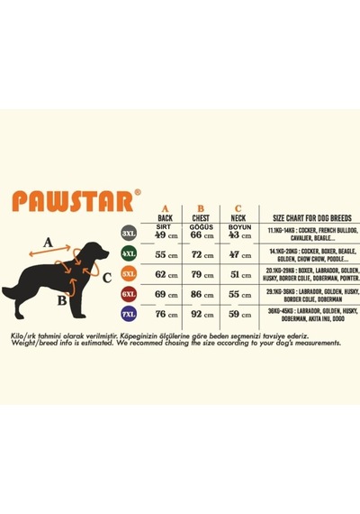 Pawstar Kahverengi Elgin Paws Su İtici Orta-büyük Irk Köpek Puf Yelek Yağmurluk