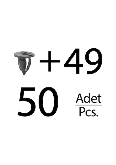 Opel Ve Renault İçin Döşeme Klipsi- 50'li
