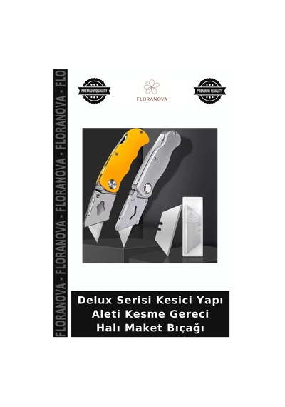 Delux Serisi Kesici Yapı Aleti Kesme Gereci Halı Maket Bıçağı