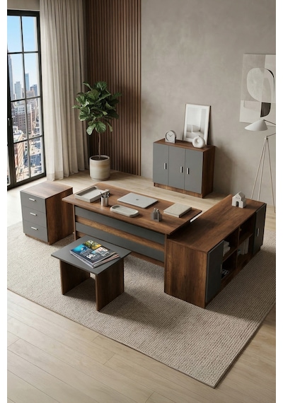 Yurudesign Vario ABCEF Ofis Büro Masa Takımı VO16-BA Barok-Antras