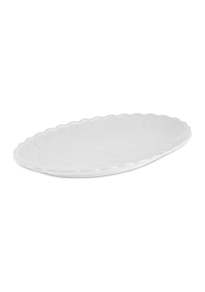 Karaca Pink Love Porselen Kayık Tabak Beyaz 30 Cm Beyaz