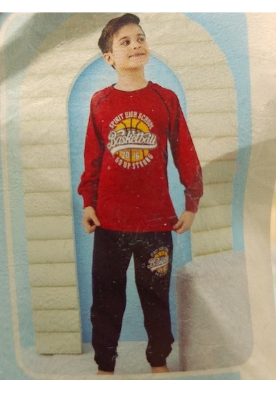 Kapi Kids 7011 Erkek Çocuk Uzun Kol Pijama Takım-6699 SIYAH