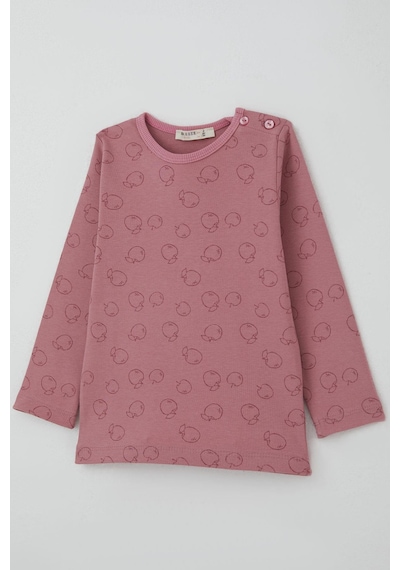 Breeze Kız Bebek Pijama Takımı Tatlı Elmacık Rüyası 9 Ay-3 Yaş, Gülkurusu Gülkurusu