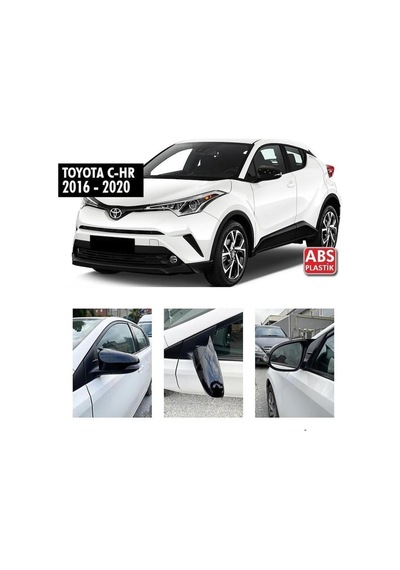 Toyota Uyumlu Chr Yarasa Ayna Kapağı Piano Black Parlak Siyah