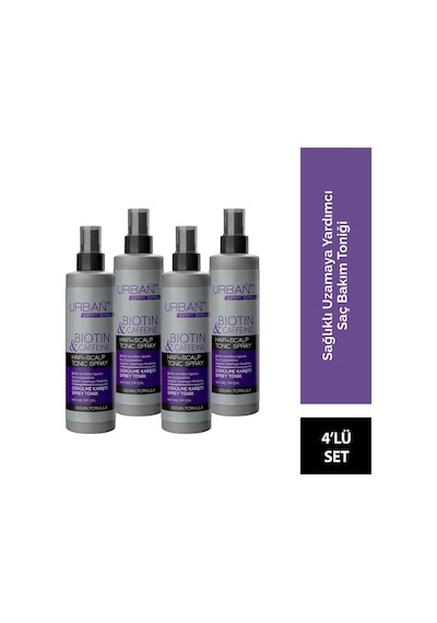 Urban Care Expert Biotin & Kafein Dökülme Karşıtı Sprey Tonik 4 x 200 ML