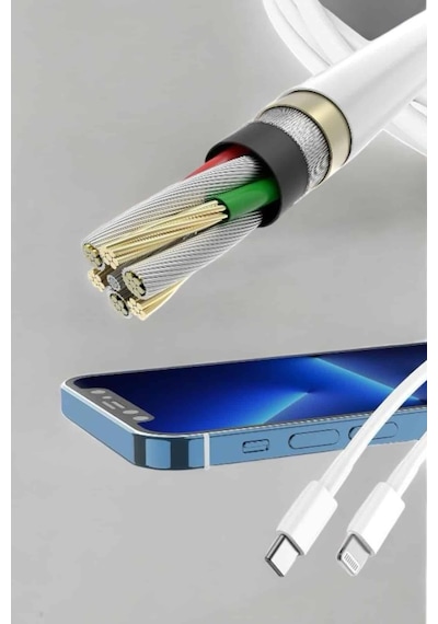 Iphone Tüm Modellerle Uyumlu Hızlı Şarj Kablosu İos 30w - Lisinya