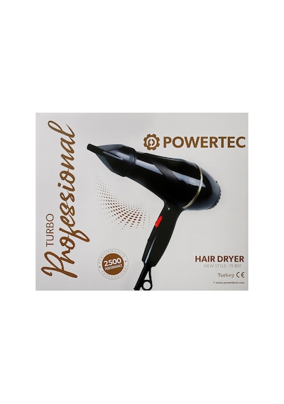 Powertec TR501 + Başlıklı 2500 W Profesyonel Saç Kurutma ve Fön Makinesi + Vigo