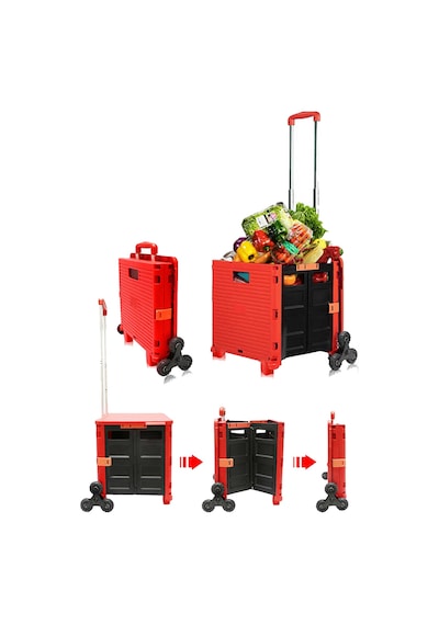 Merdiven Çıkan Alışveriş Koli Paket Taşıma Pazar Arabası 100kg